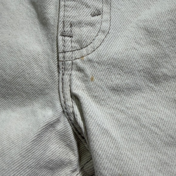 Vintage Levis 560 Jeans Mens 36x30 White Loose Denim Orange Tab Made USA 90s Y2K - Picture 10 of 16